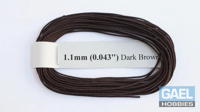 RoS Poly DrkBrwn Rope 1.1mm (0.043") RH6Mtrs #6010