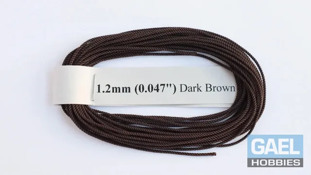 RoS Poly DrkBrwn Rope 1.2mm (0.047") RH6Mtrs #6011
