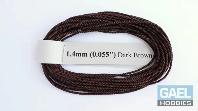 RoS Poly DrkBrwn Rope 1.4mm (0.055") RH6Mtrs #6013