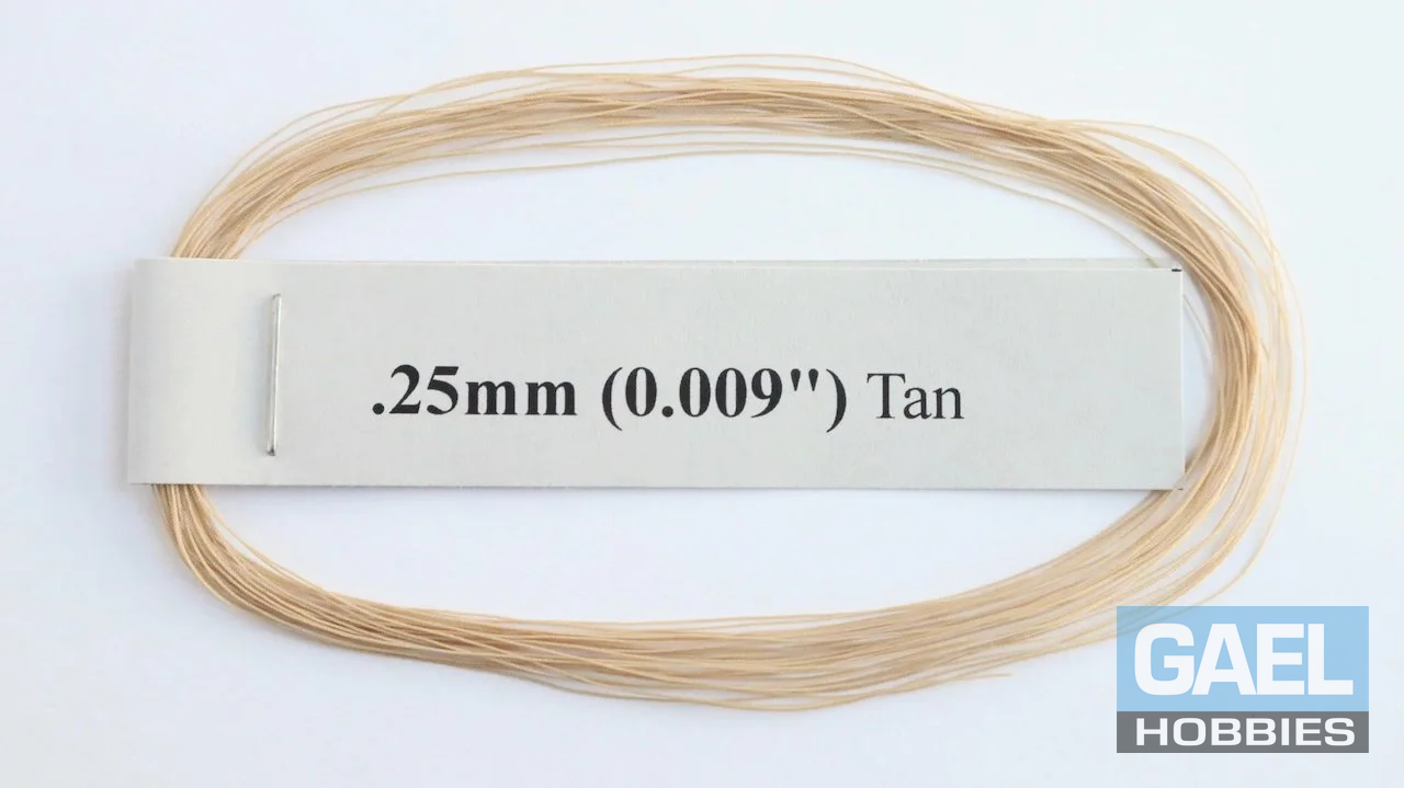 RoS Poly Tan Rope .25mm (0.009") RH6Mtrs #8001