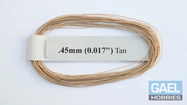 RoS Poly Tan Rope .45mm (0.017") RH6Mtrs #8003