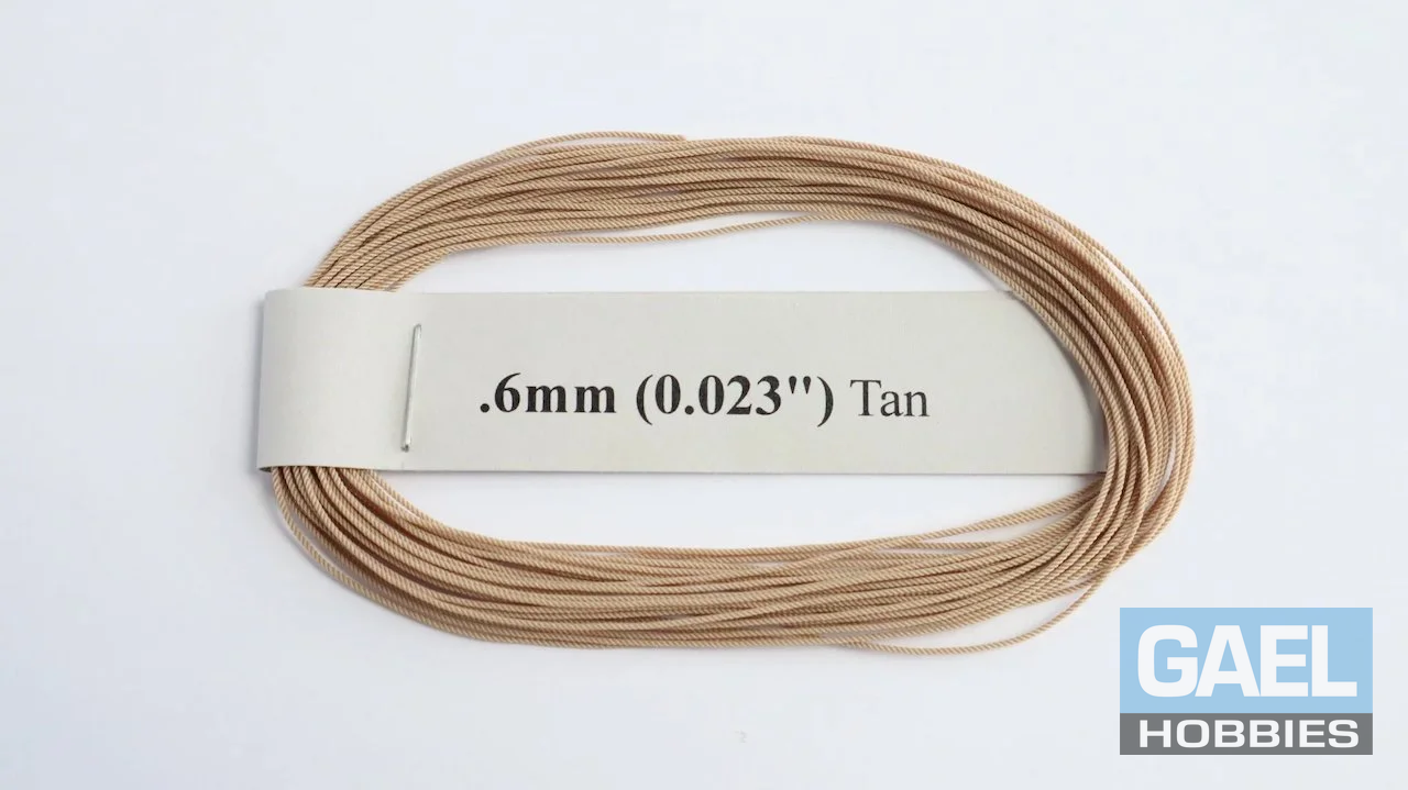 RoS Poly Tan Rope .6mm (0.023") RH6Mtrs #8005