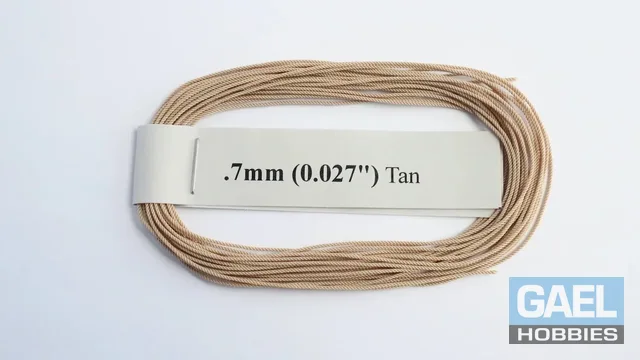 RoS Poly Tan Rope .7mm (0.027") RH6Mtrs #8006