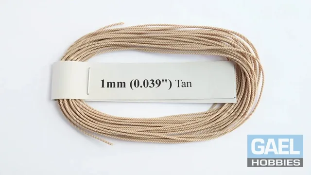 RoS Poly Tan Rope 1mm (0.039") RH6Mtrs #8009