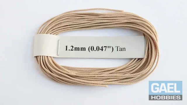 RoS Poly Tan Rope 1.2mm (0.047") RH6Mtrs #8011